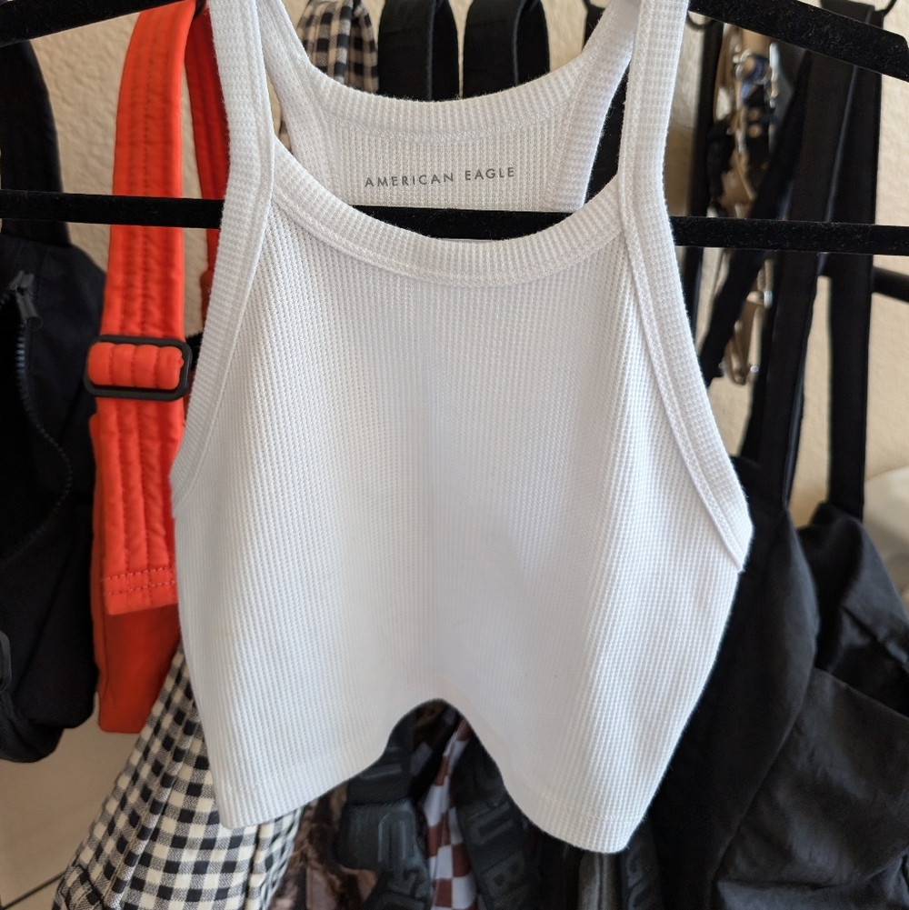 American Eagle Outfitters Classic White Tank Top